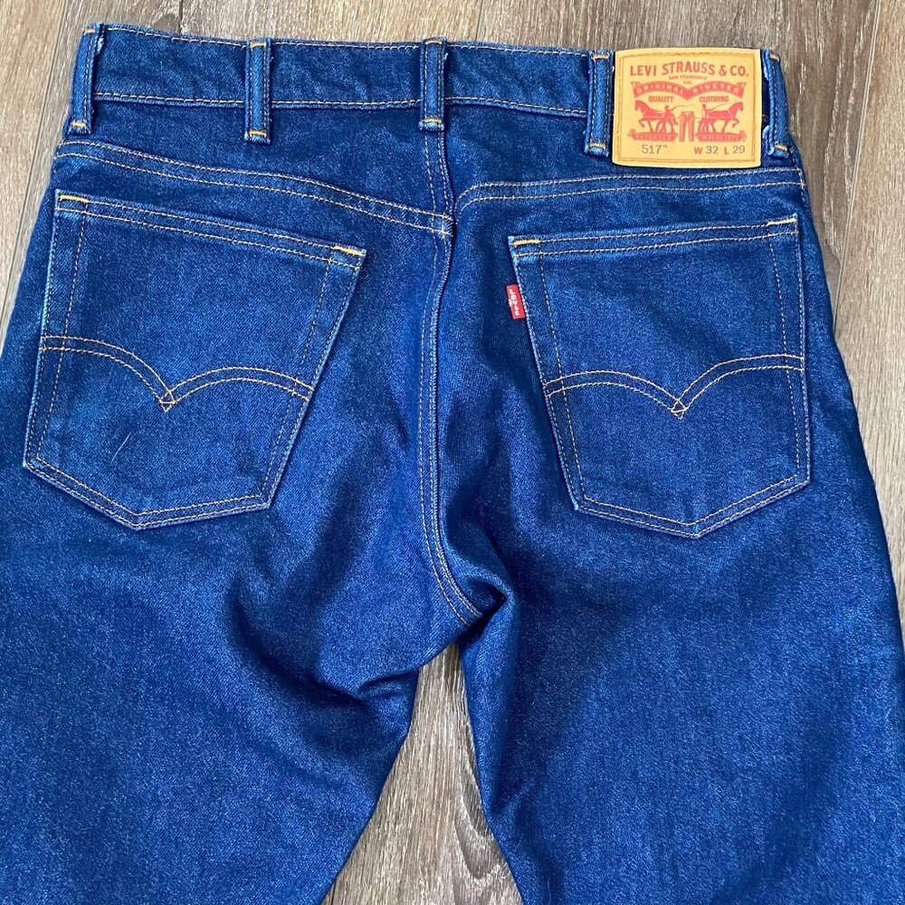 WINTER DEALS -Levis Strauss & Co. 517 Bootcut Jeans W32 L29 Medium Wash Denim - Picture 5 of 7